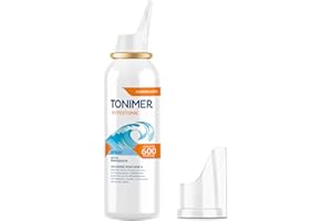 Tonimer MD Hypertonic Spray – 100 ml – Soluzione Ipertonica Sterile di Acqua di Mare – Decongestionante e Fluidificante Nasale – Per Riniti allergiche Sinusiti e Rinosinusiti