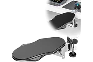 Reposabrazos de Muñeca Ajustable: TOATELU Ordenador Reposabrazos Relaja los Músculos del Hombro, ReposamuñEcas Ajustable Apoyabrazos para Oficina y Hogar(Nero)