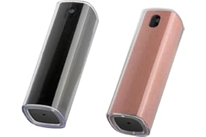 ALEOHALTER 2 x 10 ml Bildschirmreiniger-Set 3-in-1 Touchscreen-Nebel-Reiniger, Sprühflasche und Mikrofasertuch, tragbar, fingerabdrucksichere Sprühflasche für Handy, Laptop (grau + rosa,1 x 3,5 Zoll)