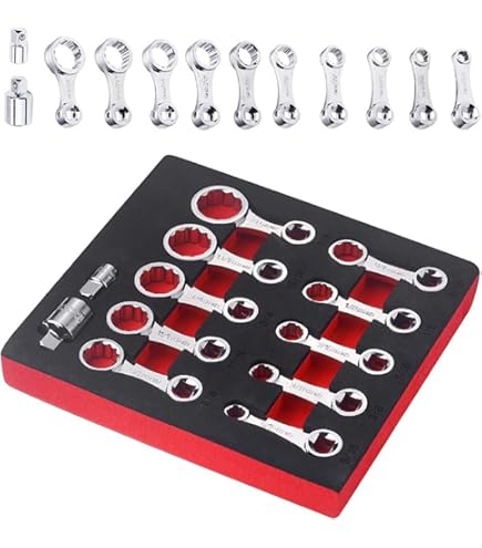 3/8" Drive Torque Wrench Adapter Set, 10 Pcs (10-19mm) F3451A
