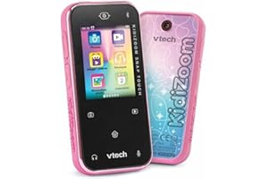 VTech - Cámara infantil Kidizoom Snap Touch Pink, juguete interactivo, para niños de 6 a 13 años, versión FR, rosa