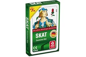 ASS Altenburger 22570204 – Skat Image Bleuet Allemande, Blanc