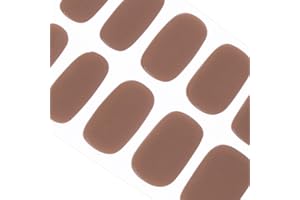 ‎DANNI & TONI DANNI & TONI Halb ausgehärtete Gel Nagelfolien (Nostalgia) Schokolade Einfarbig Gel Nagel Aufkleber, Halbgehärtete Nagelfolie Nagelsticker Nageldesign Wraps 28 Aufkleber