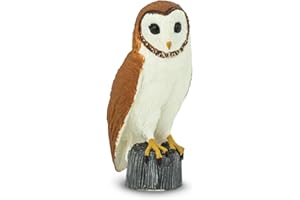 Safari Ltd. Lechuza Común 6.9cm| Figura de Ave | No tóxico y Libre de BPA | Apto para Niños de 3
