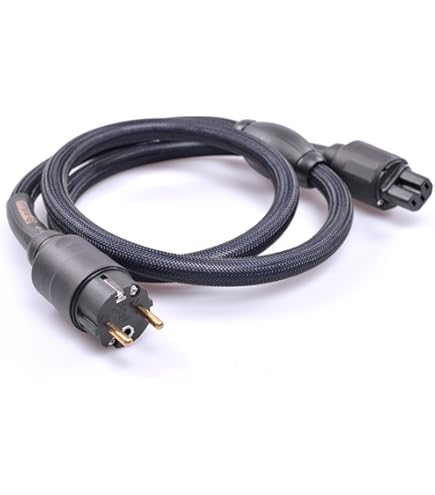 8N OCC HiFi-Stromkabel Versilbertes EU-Schuko-Stromkabel Mit