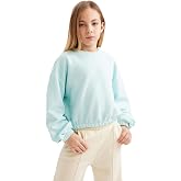 DeFacto Kız &Ccedil;ocuk Regular Fit Bisiklet Yaka Sweatshirt