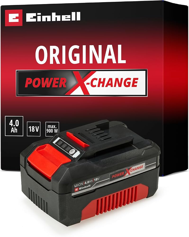 Einhell Orijinal 18 V 4,0 Ah PXC Akü 4511396 | 900 W | PXC | Li-ion | ABS | LED gösterge | şarj cihazı dahil değildir