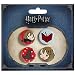 Produktbild Harry Potter Button 4er Set Chibi Hermine Buch Sprechender Hut Ø2,5cm