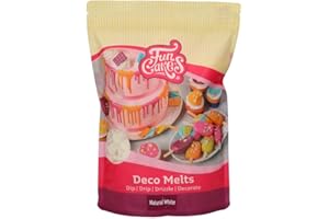 FunCakes Deco Melts natürliches Weiß - Trempez, coulez, arrosez et décorez ! Faire fondre brièvement au micro-ondes ou au bain-marie , 1 kg