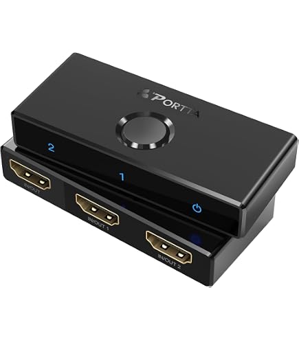Répartiteur HDMI 2.1 FeinTech AX341 4 Entrées 2 Sorties EARC 8K - Extracteur Audio Et Téléscaler
