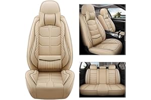 maiqiken Autositzbezug Für Audi A4 B5 E8 B8 Cabrio Avant Wagon Sedan Komplettset 5 Sitze Allwettereinsatz Auto Ledersitzbezug Beige