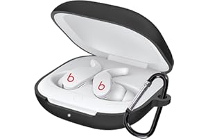 GIOPUEY Beats Fit Pro silikonowe etui, Beats Fit Pro Case Cover, ultra cienkie, Beats Fit Pro ochronne etui - czarne