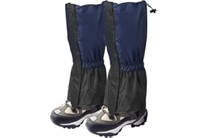 NICELAND Outdoor Gamaschen,45cm Gamaschen Wandern Wasserdicht mit Klettverschluss,wasserdichte Staubdichte Beinschützer, für zum Jagen Klettern Radfahren Sparziergang(2 Stück)