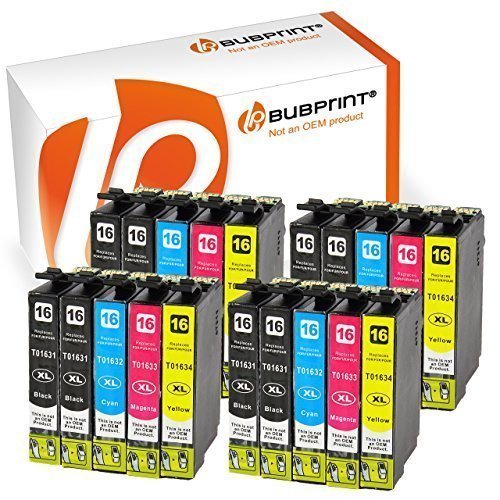 20 Druckerpatronen kompatibel für Epson T1631 T1632 T1633 T1634 16XL