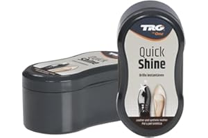 TRG The One - TRG QUICK SHINE| Brillo al Momento |Esponja para Limpiar Zapatos| Para el Cuidado de Pieles de Cuero | impregnado con Preparado Abrillantador