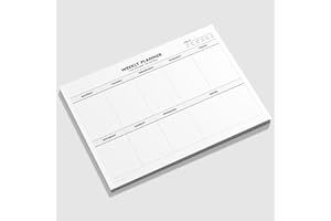 BIGBOLD CREATIVE Weekly Planner Pad Desk Organiser To Do List Schedule Meal Planner x50 Sheets A4 Tear-Off Pad