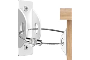 Cadriy Furniture Anchors (12 Pack) 2023 Upgraded Furniture Straps for Baby Proofing, Secure 420 Pound Furniture Prevent Falling Anti Tip Earthquake Straps for Child Safety, White