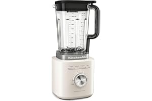 KitchenAid 5KSB2073EPL Pure Power Blender, Mixeur Puissant avec Bol 2L sans BPA, 10 Vitesses et Programmes Automatiques, Porcelain White