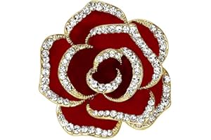 YUTTTPL Brosche für Damen, Blumenbrosche mit Zirkonia für Mädchen