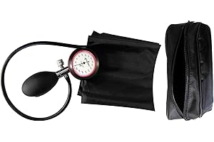 ‎TIGA-MED TIGA-MED Blutdruckmessgerät für den Oberarm | 1-Schlauch-Gerät mit Etui | mit Klettmanschette | leicht zu bedienen | Manueller Blutdruckmesser