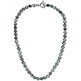 GAVU Hand-Knotted Stone Beaded Necklace for Men, Turquoise/Tiger Eye/Howlite/Amazonite/Obsidian/Onyx Crystal Necklace