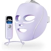 Shark CryoGlow Red and Blue LED Face Mask, Lilac | Anti-aging and Skin Cleaning with Cold Technology, Infrared Light, USB-C,