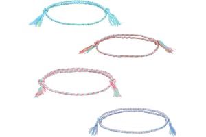 PERSENTU 4 PCS Ankle Bracelets for Women, Fashion Beach Anklet, Surfer Anklet Unisex Layered Adjustable Ankle Foot Chain Accessories for Women and Men