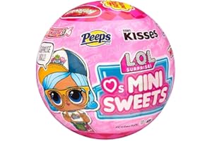 L.O.L. Surprise! Loves Mini Sweets - SURTIDO - 8 sorpresas -8 accesorios y muñecas con tema de caramelo en un embalaje de bola de papel - Para niños y coleccionistas de 4+ años