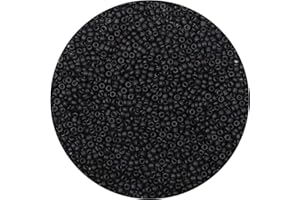 GKELALY 3mm Runde Perlen zum Auffädeln 5000 Stücke Schwarze Perlen 8/0 Kleine Perlen für Freundschaftsarmband, Glasperlen Rocailles Perlen für DIY Ohrring Armbänder Halskette für Geschenk