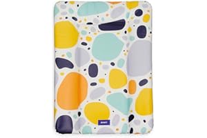 Bonky® Matelas à Langer Bebe souple 70x50 cm - Matelas à langer epais lavable - pour garçons et filles - Certifié Öko-Tex - Imperméable - taches de couleur - 50x70 cm