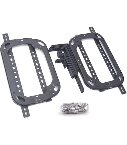 Kit di montaggio per valigia laterale moto, Kit staffa di montaggio per borsa posteriore - Set di montaggio per scatola laterale portatile in metallo,Forniture complete per il montaggio di valigie lat