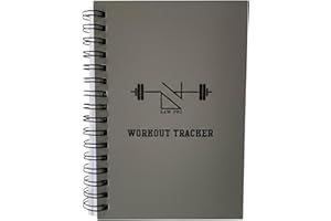 DanRaw Pro A6 Workout Tracker Notebook | 130-Page Fitness Log with 65 Sheets | Compact Gym Planner for Exercise, Progress, and Goal Tracking