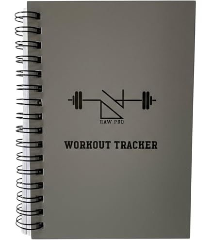 DanRaw Pro Journal D'Entraînement A5 – 144 Pages, Sangle Élastique, Stylo Inclus – Suivi Fitness, Objectifs, Calendrier – Pour Tous Niveaux