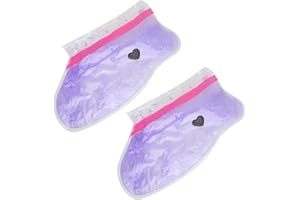 SONEW 2pcs / Set Paraffin Wax Gloves, Healing Softening Smoothing Skin Wax Caring Treatment Mask for Hand Feet, Dead Skin Removal Accessory(#2)