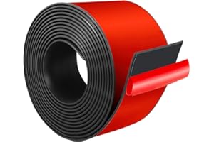 JAHOMFAI Tiras De Goma de Neopreno Plancha Goma Adhesiva Tira de Sellado Rollo de Caucho Para Protección de Suelos, Bricolaje, Antivibración, Antideslizante