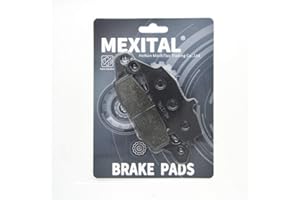 MEXITAL Pastiglie freno Semi-metallico Anteriori sinistro per GSF 600 Bandit (00-04) GSF 650 Bandit (05-06) SV 400 (00-05) SV 650 (99-18) SFV 650 Gladius (09-15) DL 650 V-Strom (04-20)