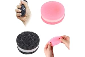 DOINEUFL Taba Squishy-Spielzeug, 2 Stück Fufu Squishy, Oreo Squishy, Keks-Stressabbau-Spielzeug, Stressspielzeug für Erwachsene, ultraweiches Dekompressions-Quetschspielzeug für Frauen und Männer