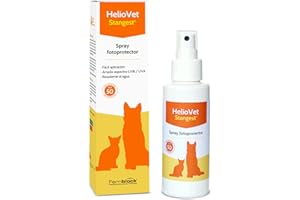 STANGEST HelioVet | Spray Solar FPS 50 para Perros y Gatos | Protección Solar Eficaz contra UVA y UVB, Infrarrojos y Luz Visible | Regenera la Barrera Cutánea de tu Mascota | 80 ml