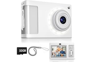 Appareil Photo numérique ARNSSIEN 1080P Vintage pour Enfants, écran 2.4", Appareil Photo pour Enfants avec 16 LED, Cadeau Bon marché pour Enfants Plus âgés, Adolescents, étudiants, débutants