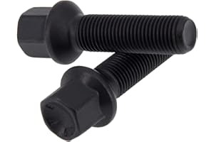 ‎LEVANDO 20 Radschrauben Mercedes-Benz SCHWARZ/SILBER M14 x 1,5 x 45 R14 (d=28mm) GLE M Klasse C292 W292 W166 W164 AMG für Original Alufelgen Radnolzen, Farbe: Schwarz