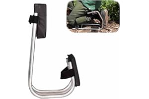 galeyyu Kniesitz Für Die Gartenarbeit Knieschiene Mit Sitz Kniepolster Für Die Gartenarbeit Stuhl Aus Edelstahl Tragbarer Kniesitz Beinschiene Kniesitz Zum Schutz Der Knie Füße Und Beine, Schwarz