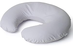 Niimo Coussin d’Allaitement - Coussin Maternité - Coussin de Positionnement - Coussin Bébé - Coussin de Grossesse - Multifonction - Housse 100% Coton - Lavable (Gris)