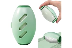 NAUXIU Przenośna kulka wielokrotnego użytku, nadająca się do prania, mini podróżna rolka do kłaczków do ubrań, w podróży, do usuwania kłaczków, do ubrań i sierści zwierząt, bardzo lepka