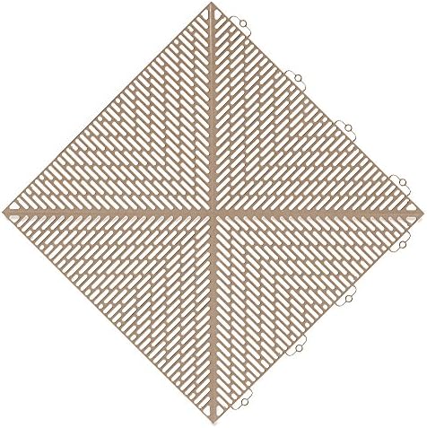 Per m2 - Lifestyle Indoor/Outdoor Tiles (Weatherproof) - For Balcony, Garden, Decking, Patio, Garages, Swimming Pool, Home, Hot Tub - Many Colours Available! (Cedar)