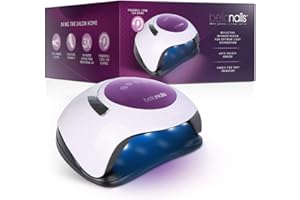 BELLANAILS Professional LED Gel Nail Lamp for Home or Salon Use, Gel Nail Polish Dryer, 3X Faster Than Traditional UV Nail Lamp Nail Dryer Curing Lamps, 4 Time Presets, 120 W (White)