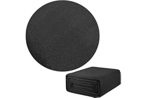 Genikeer Poolunterlage Rund 460cm, Poolmatten Schutzboden Schwarz Pannensichere, Bodenschutzmatte Pool, Schwimmbecken Matte Pool Bodenplane, Poolmatte Für Oberirdische Schwimmbecken