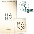 HANX Condoms | Ultra-Thin, Natural Latex with Silicone Lubricant | Paraben & Spermicide-Free | Dermatologically Approved | Strong & Reliable | Safe, Comfortable Protection | Large (Pack of 10)