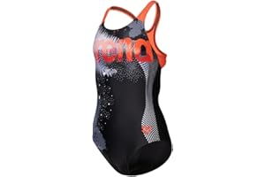 ARENA Girl'S Light Tricks Swimsuit Swim Pro Back One Piece Swimsuit Niñas (Pack de 1)