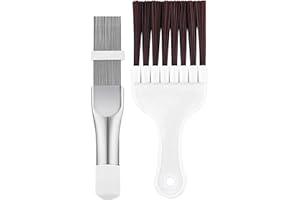 XIANSHI 2 Stück Lamellenkamm,Kondensator Kamm Trockner,Bürste für Klimaanlage Reiniger,Reinigung Reinigungsbürste,Wärmepumpentrockner,Kondensatoren Edelstahl HeizköRper,Klimaanlagen