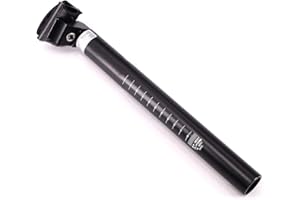 PONDWAY Bicycle Seatpost, Cycling MTB Road Bike Seat Post 11.8inch（300mm/30cm） 7 sizes (φ25.4/27.2/28.6/30.4/30.8/31.6/31.8mm) Seat Tube Seatpost Black Aluminum alloy